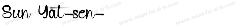 Sun Yat-sen字体转换